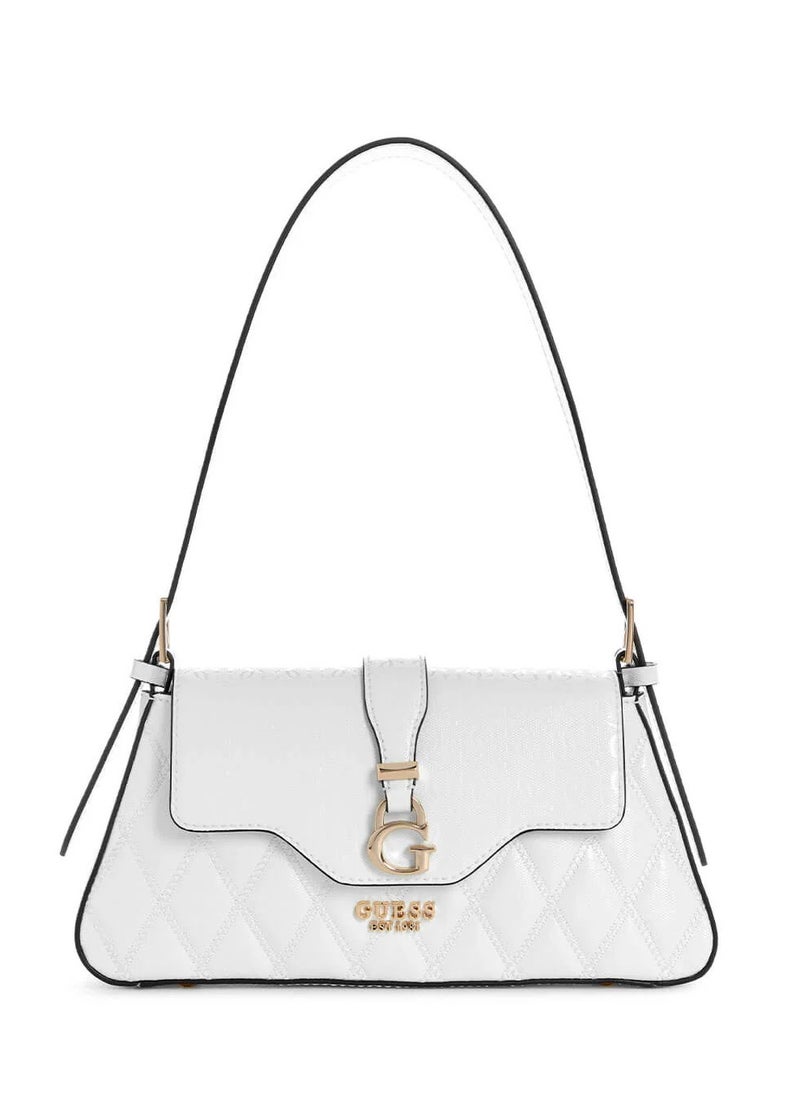 White Logo Adi Shoulder Bag L: 29 W: 5 H: 14cm GG930618  G shine PU