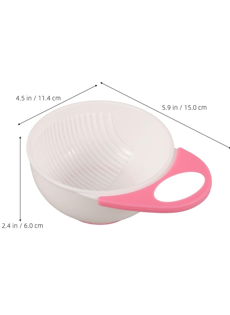 Baby Manual Food Grinder, Fruit Puree Grinding Tool, Grinding Bowl Pink Color