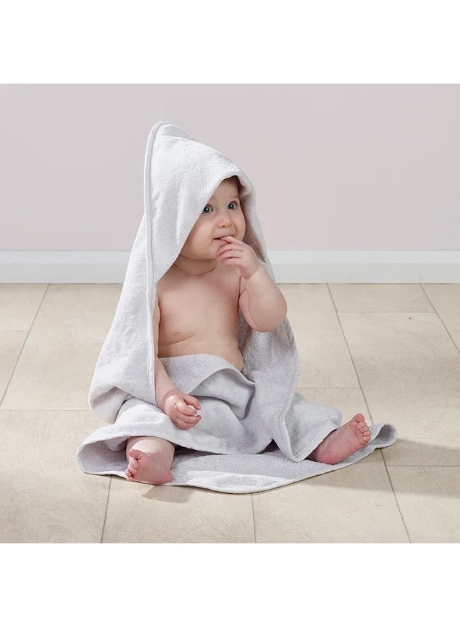 Plain Hooded Towel, Pack Of 2 - Grey