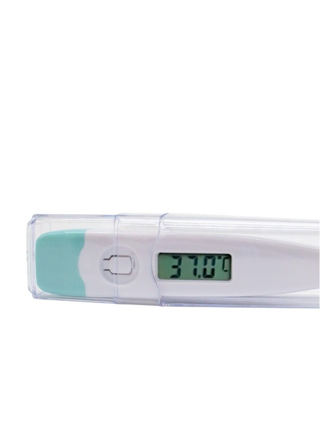 Digital Thermometer with Fast 60-Second Reading, Accurate ±0.1°C/±0.2°F, Easy-to-Read LCD Display, Beeping Sound Alarm, Suitable for Oral, Rectal, and Armpit Use - Ideal for Health-Conscious Individuals, Parents, Healthcare and Medical Professionals