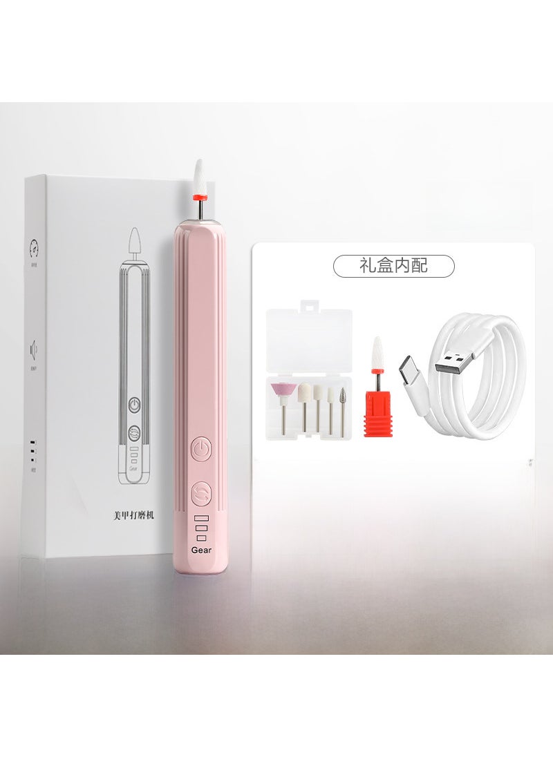 Source factory electric nail sander portable nail tool nail unloader polishing dead skin electric nail grinder Cherry blossom powder