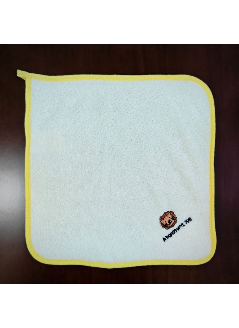 Soft Coral Fleece Baby Towel Set lion pattern