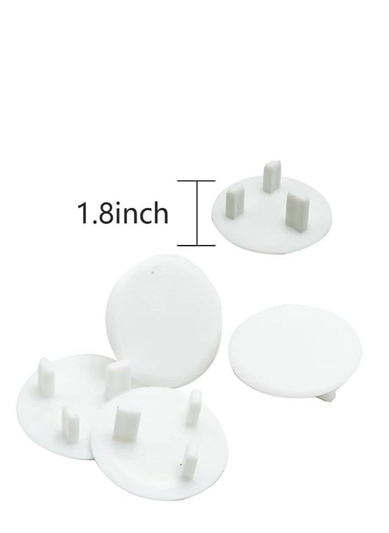 30pcs Plug Socket Covers, White Safety Plastic Outlet Covers Protector Baby Secutity Shock Prevention Ideal for Children Safety at Home and School&Easy Install