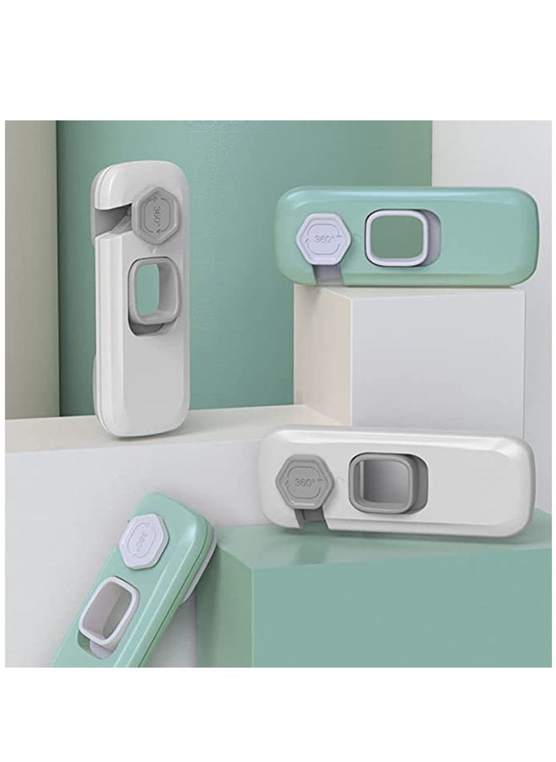 5 pcs Baby Proofing Safety Lock Child Safety Cabinet Latches U Shaped Baby Safety Latches for Furniture Kitchen Toilet Seats Light Grey Lock Window Lock Kids