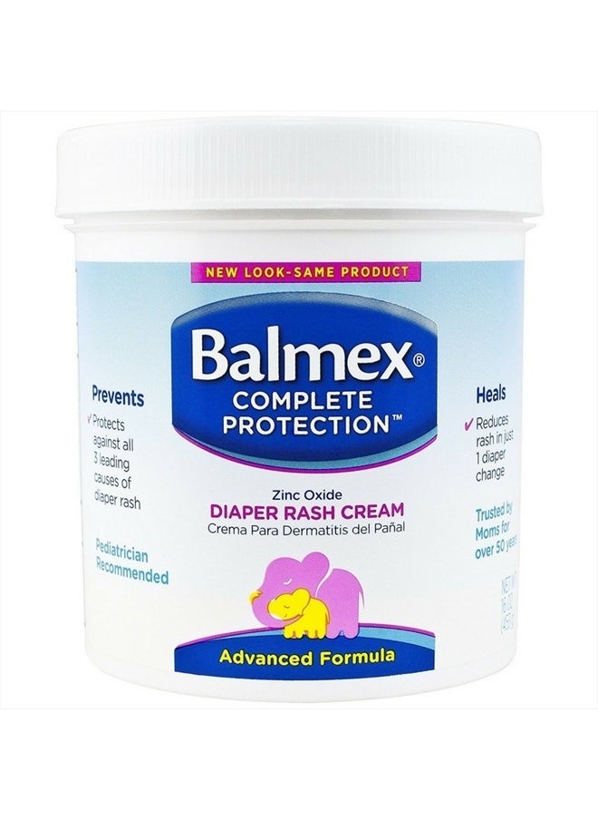 Diaper Rash Cream With Zinc Oxide 16 oz (Pack of 2)