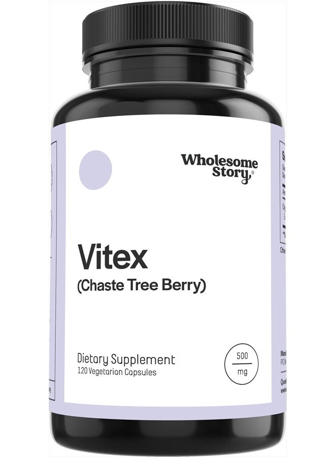 Vitex Supplement for Women | Vitex Chasteberry Supplement for Women | Chaste Tree Berry Supplement | Vitex Agnus-Castus | Vitex Berry Fruit | Hormone Balance & Fertility Support | 120 Capsules