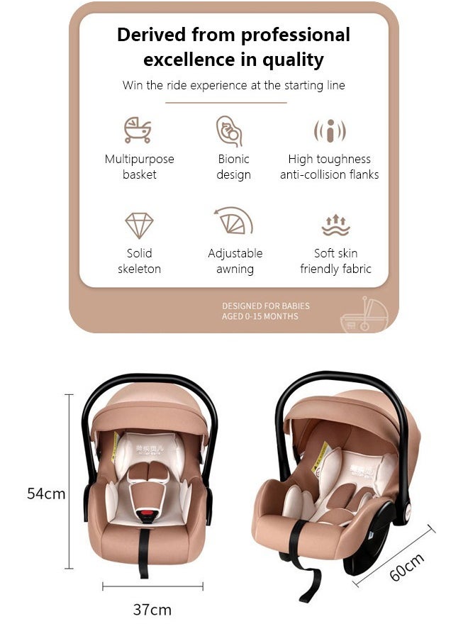 Baby Carrier Portable Baby Car Seat with Full Body Support Cushion