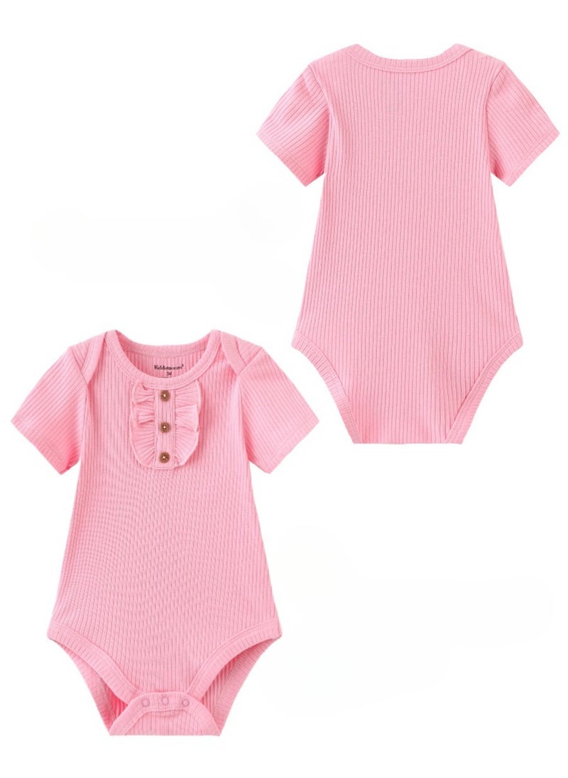 Baby Jumpsuit Summer Short-Sleeved Three-Piece Set