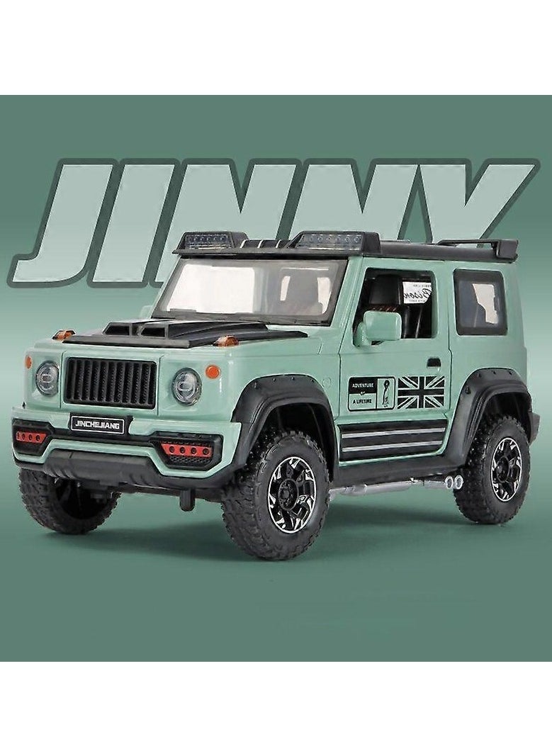 1:24 Scale Jimny SUV Diecast Alloy Model Car Off-Road Vehicle with Sound & Light Perfect Gift for Collectors & Kids