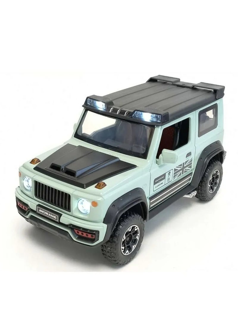 1:24 Scale Jimny SUV Diecast Alloy Model Car Off-Road Vehicle with Sound & Light Perfect Gift for Collectors & Kids