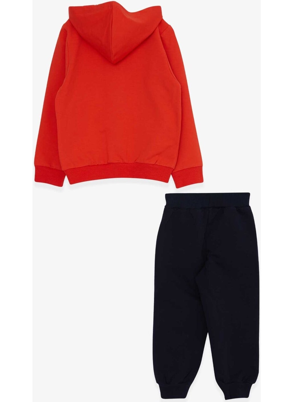 Boy's Tracksuit Set, Teddy Bear Printed, Age 1.5-5, Orange