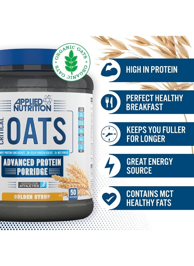 Critical Oats Protein Oats Porridge With Iso-Xp Whey Protein Isolate Healthy Breakfast And High Protein Snack 3Kg 50 Servings Banana