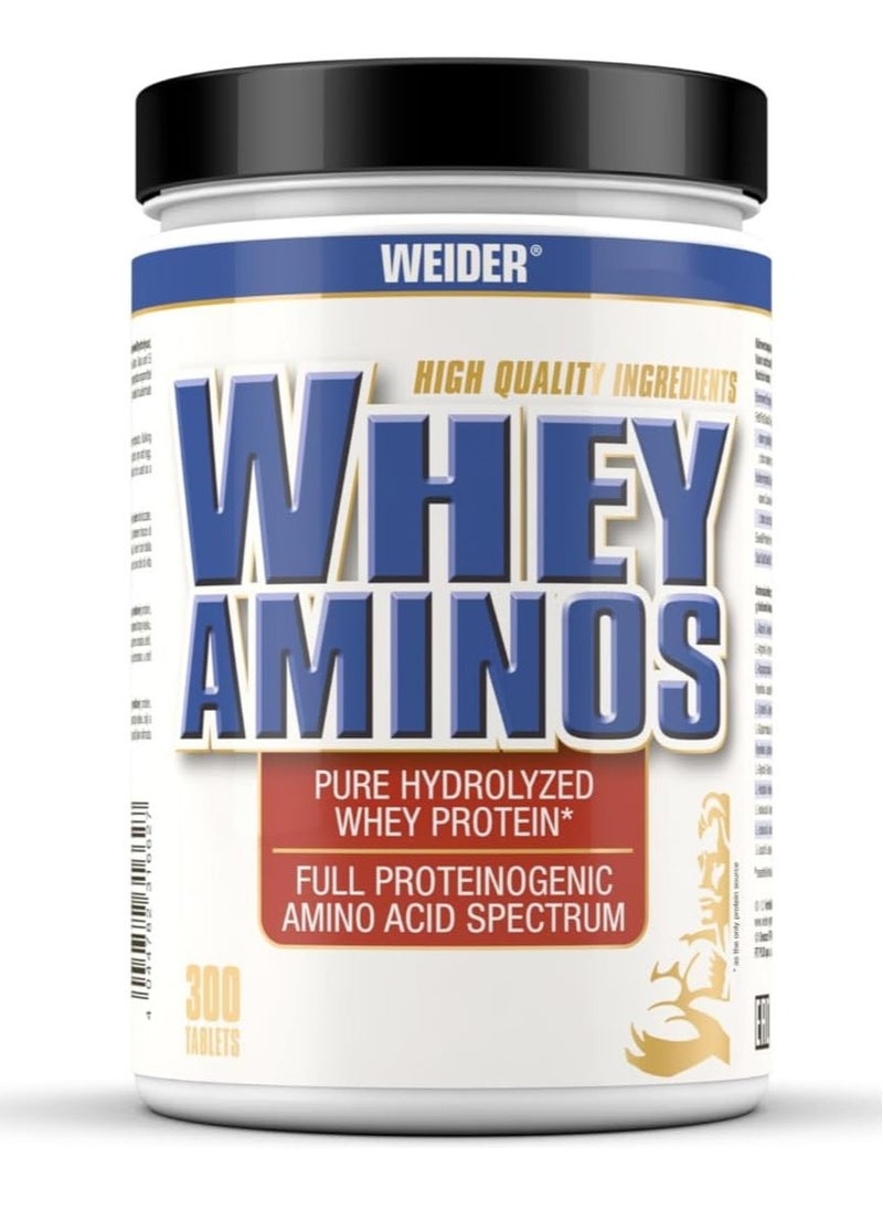 Weider Whey Aminos Hydrolyzed, 300 Tablets,