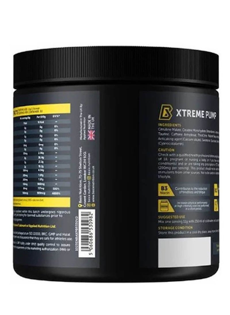 Basix, Xtreme Pump, Blue Razz Rush, 330g