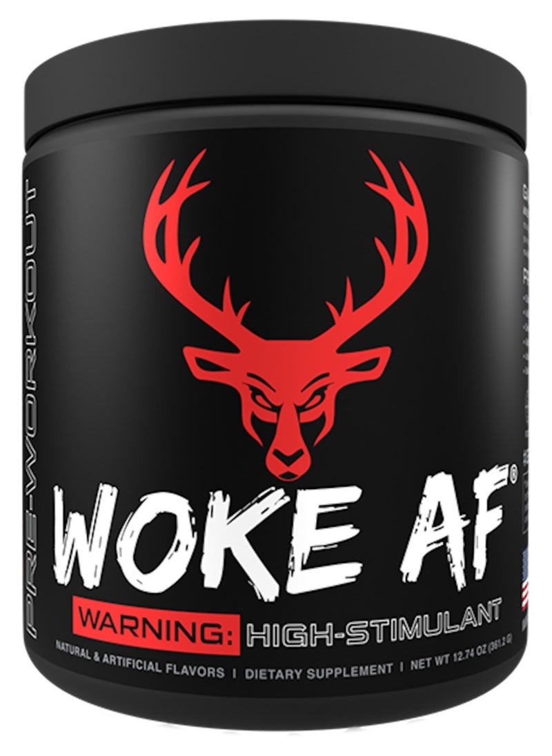 WOKE AF,PRE-WORKOUT,BLOOD RAZ FLAVOUR,363 G