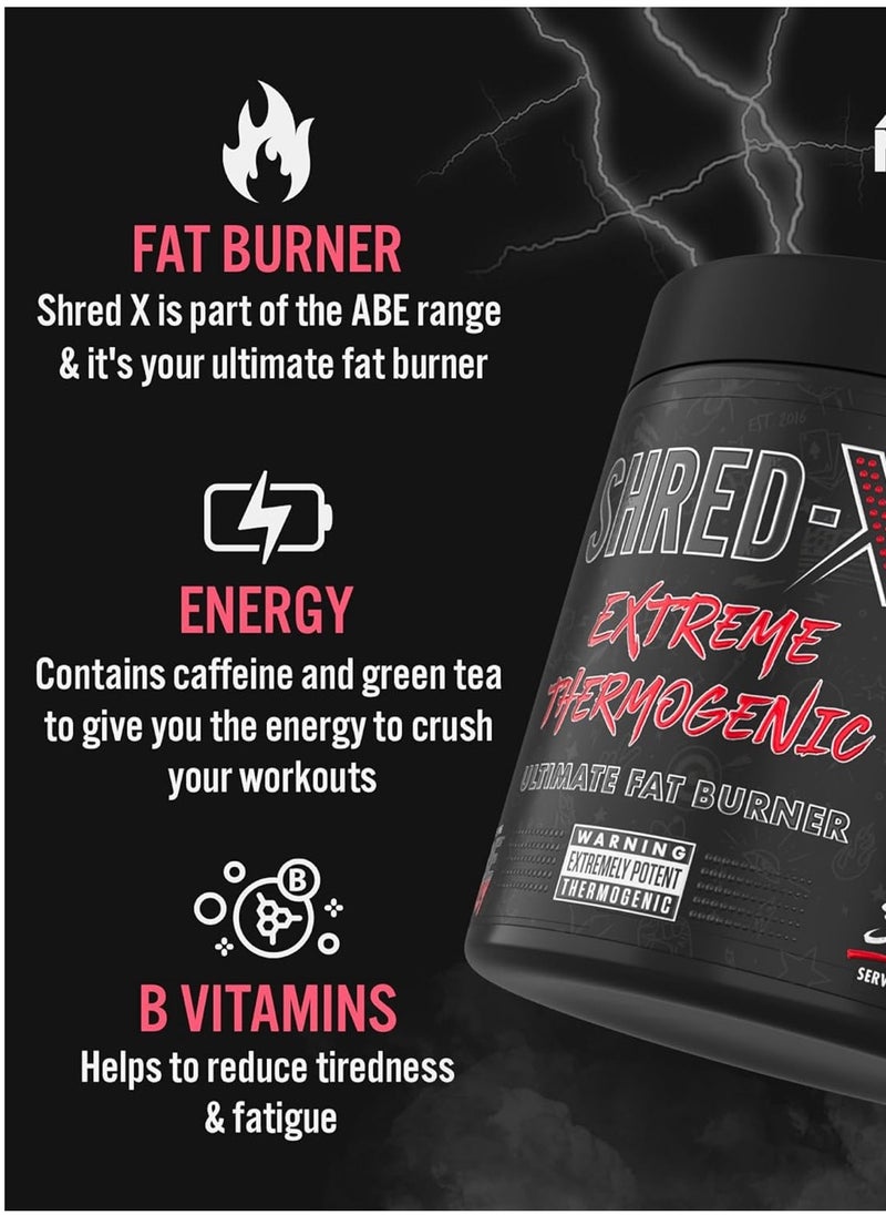 SHRED-X EXTREME THERMOGENIC POWDER 300G LEMON ICE TEA, 30 SERVINGS