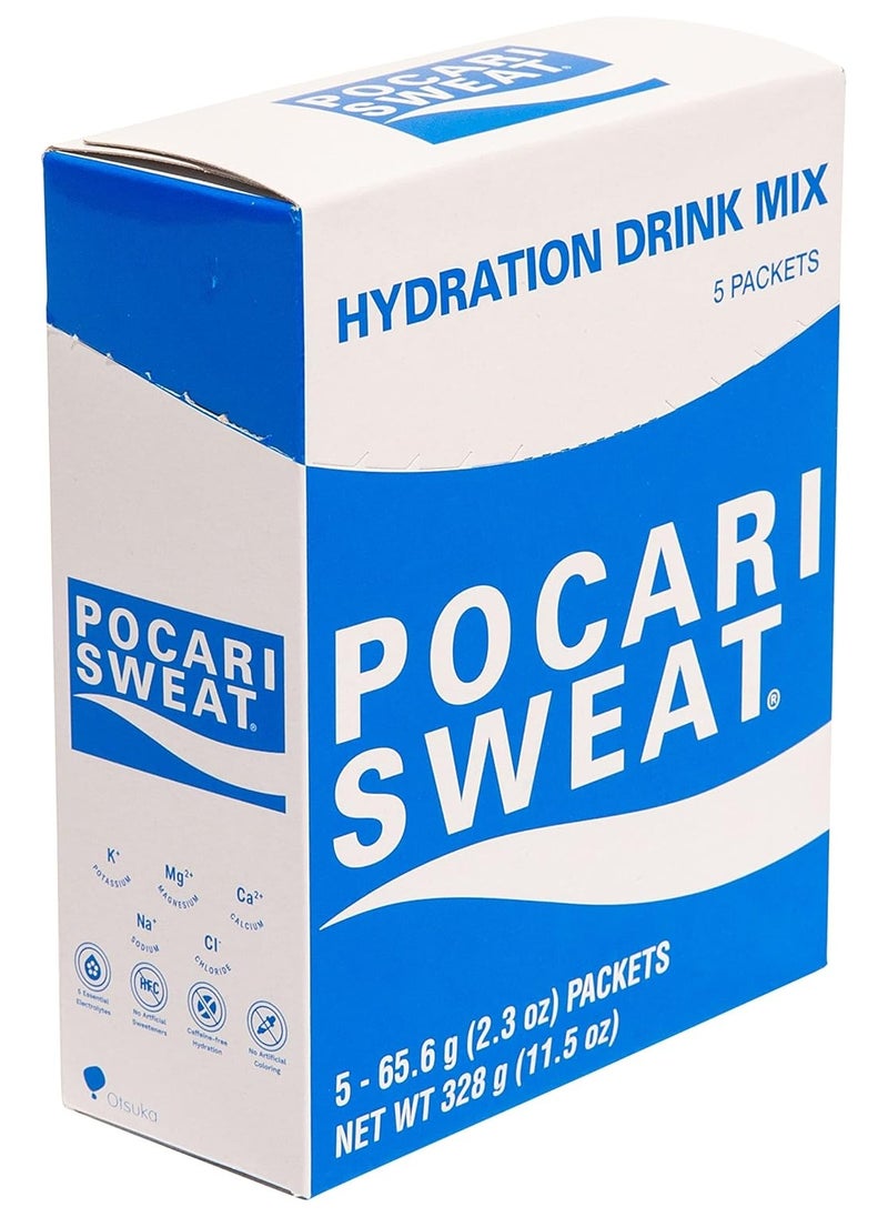 Pocari Sweat Powder, 1 box (65.60g x 5 sachets)