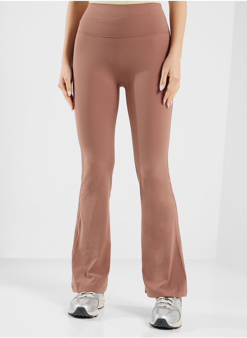 Soft High Rise Flared Leggings