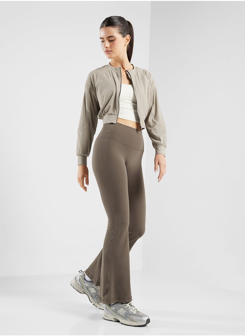 Soft High Rise Flared Leggings