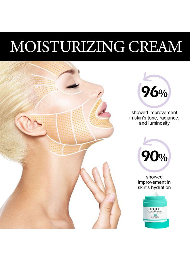 Polypeptide Cream, Anti-Wrinkle And Anti-Aging Moisturizer, Facial Moisturizing Cream, Protein Face Moisturizer With Amino Acids, Firm Moisturize Skin, 50 ML / 1.69 fl oz