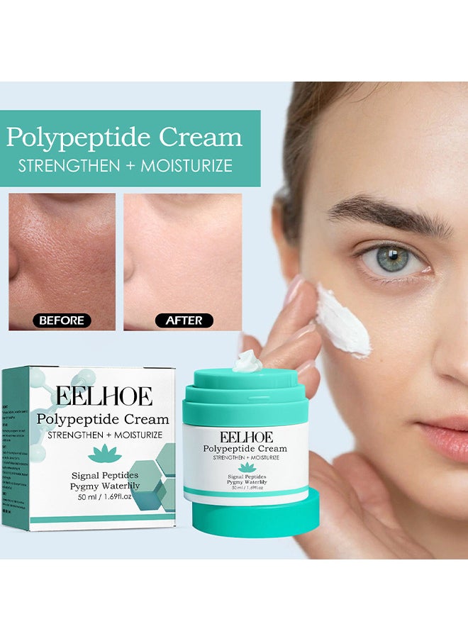 Polypeptide Cream, Anti-Wrinkle And Anti-Aging Moisturizer, Facial Moisturizing Cream, Protein Face Moisturizer With Amino Acids, Firm Moisturize Skin, 50 ML / 1.69 fl oz