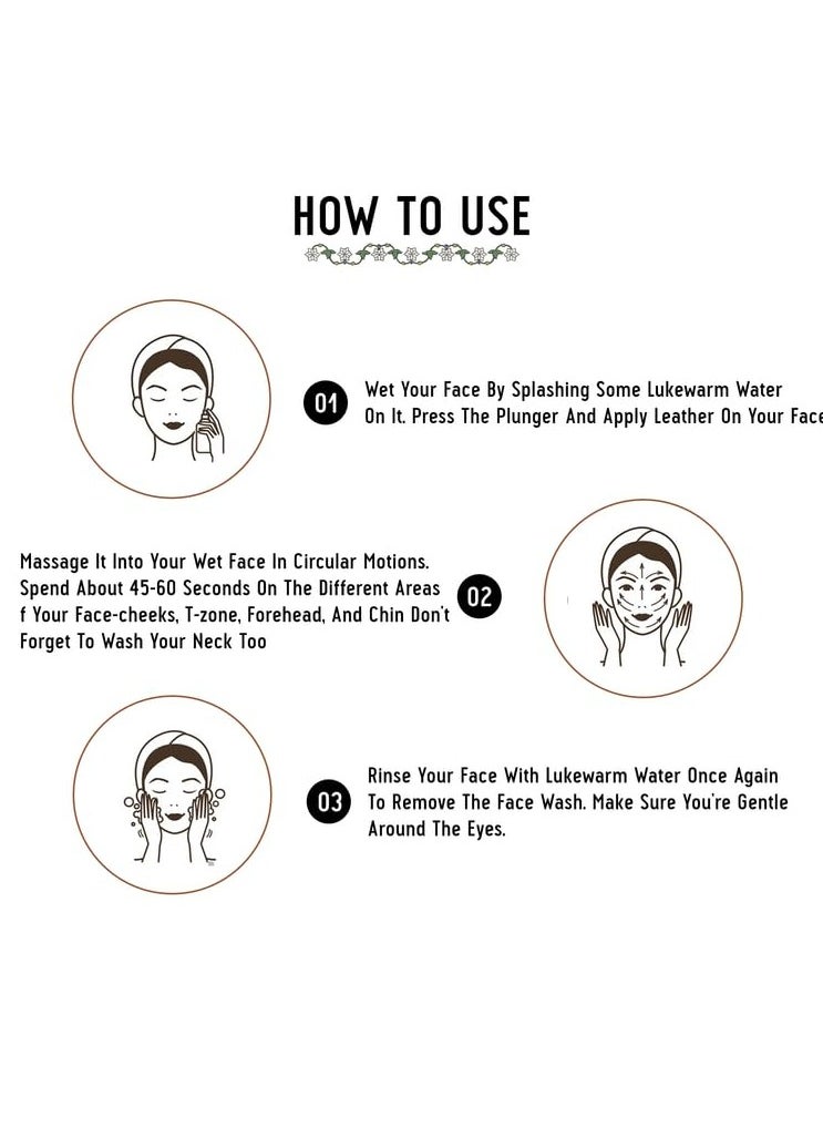 Kunwar Charcoal Face Wash - For Oil and Dust Free Skin - Deep Cleaning With Activated Charcoal and Neem Extracts - 400 ml