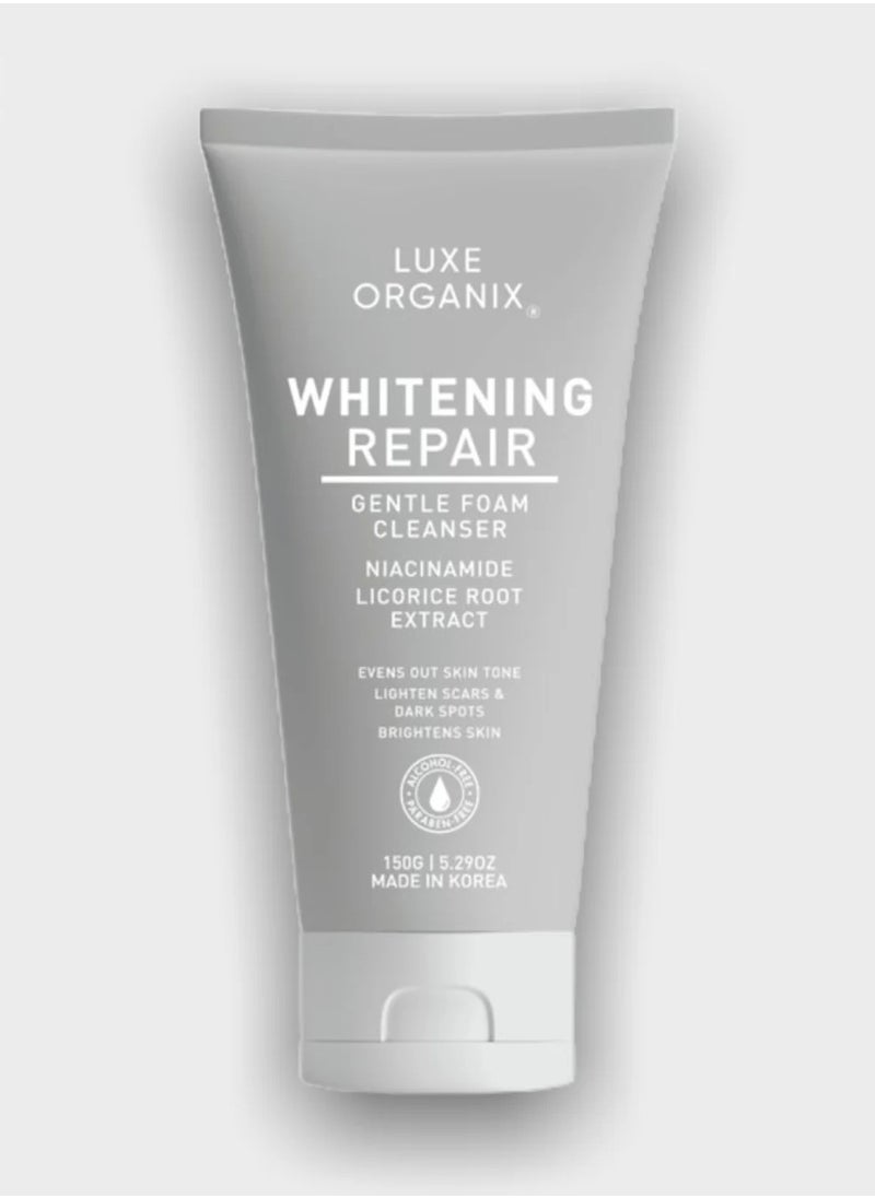 Whitening repair gentle foam cleanser niacinamide licorice root extract