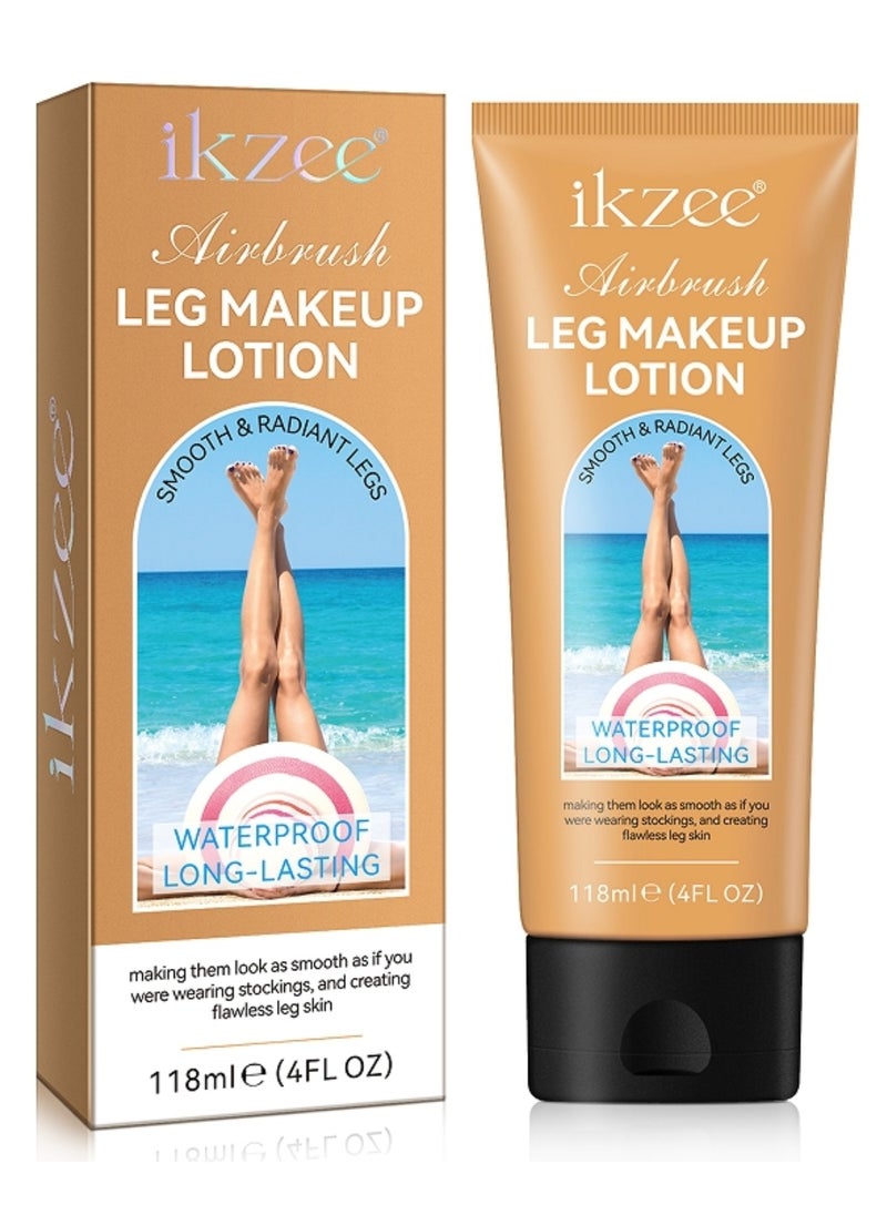 118ml Airbrush Leg Makeup Lotion Effect Leg Makeup Moisturize Light Leg Makeup Waterproof No Transfer Long Lasting Leg Skin Makeup Cover Cover Leg Scar Varicose Veins and Tattoo Cover Up Makeup Cream Fairest Glow 02