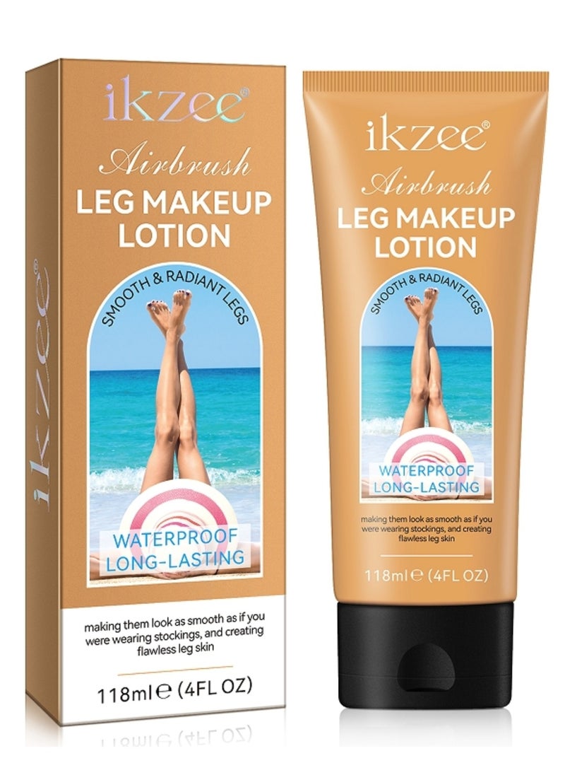 118ml Airbrush Leg Makeup Lotion Effect Leg Makeup Moisturize Light Leg Makeup Waterproof No Transfer Long Lasting Leg Skin Makeup Cover Cover Leg Scar Varicose Veins and Tattoo Cover Up Makeup Cream Fairest Glow 02