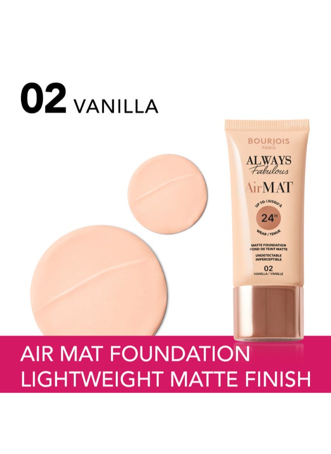 Always Fabulous Air Mat Foundation - 002 - Vanilla, 30ml