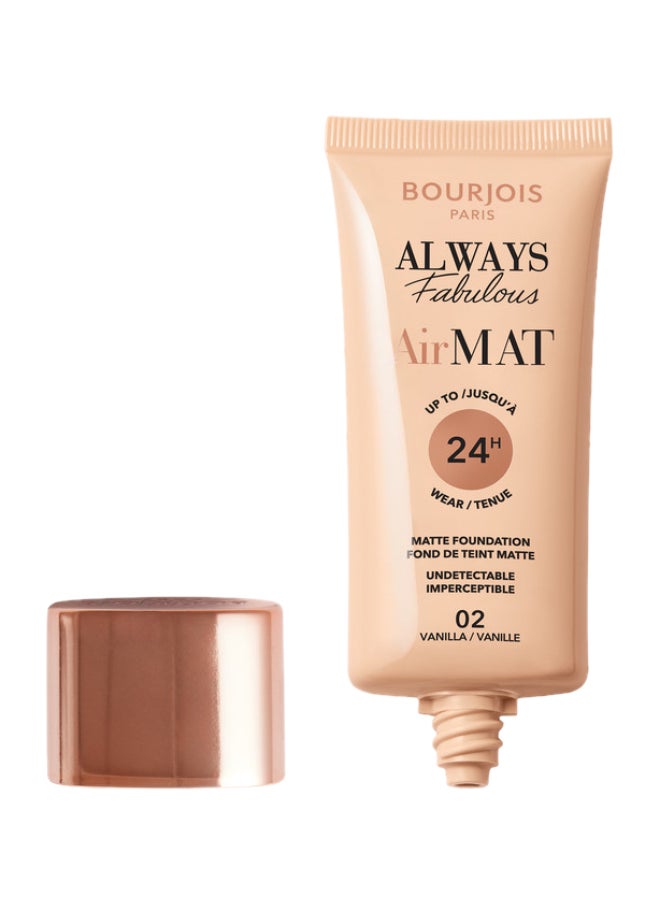 Always Fabulous Air Mat Foundation - 002 - Vanilla, 30ml