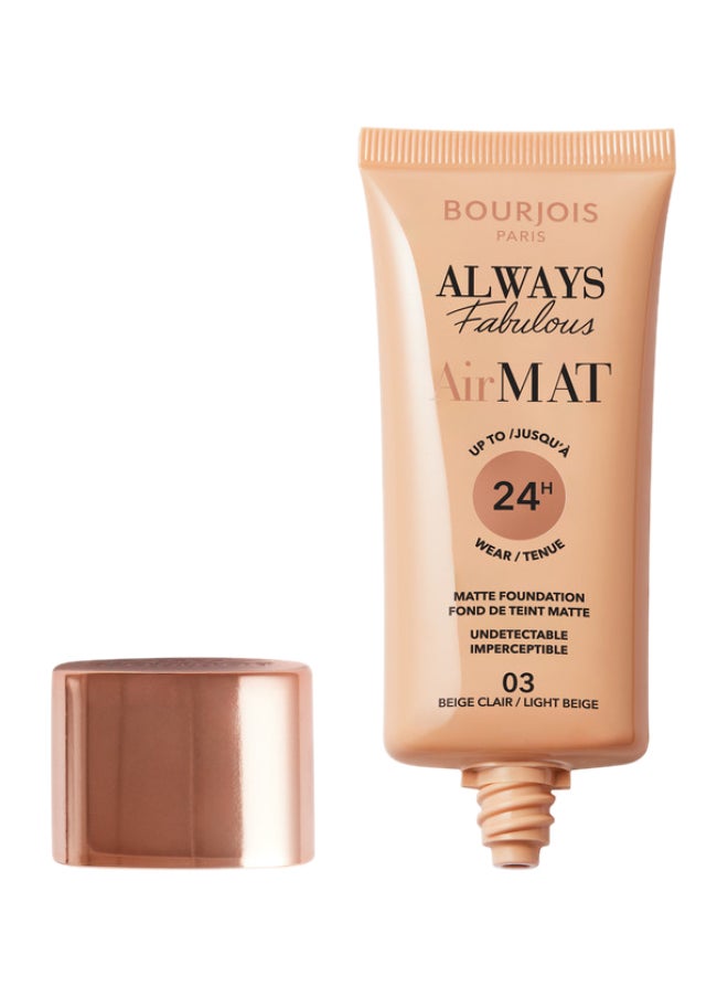 Always Fabulous Air Mat Foundation - 003 - Light Beige, 30ml