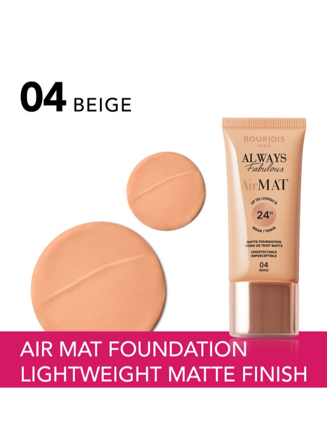 Always Fabulous Air Mat Foundation - 004 - Beige, 30ml