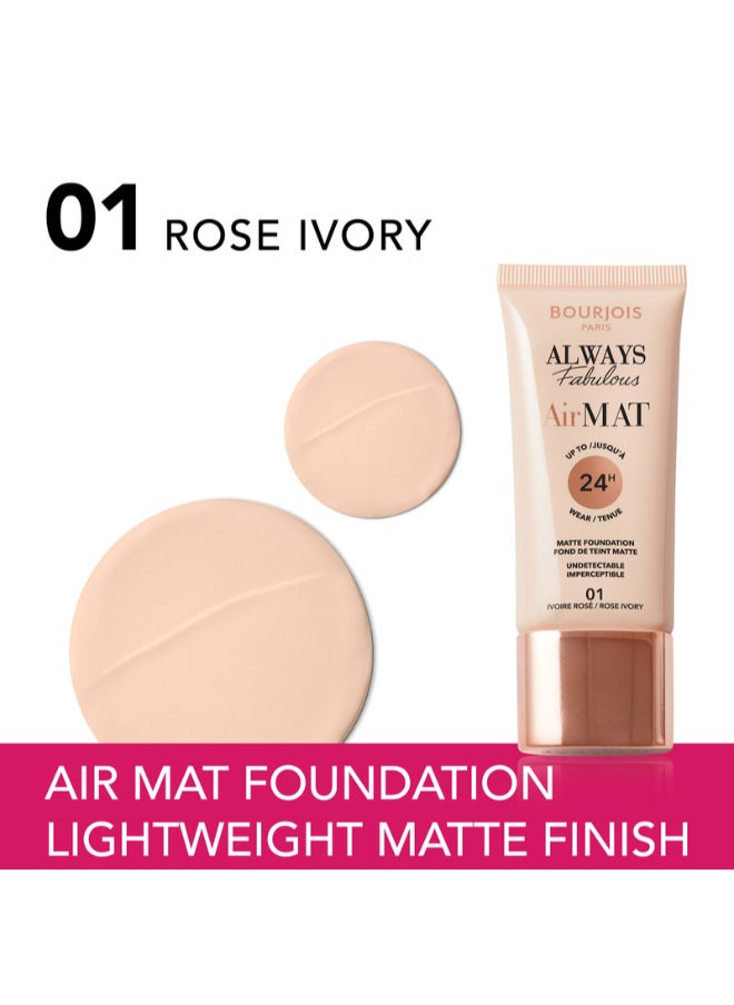 Always Fabulous Air Mat Foundation - 001 - Rose Ivory, 30ml