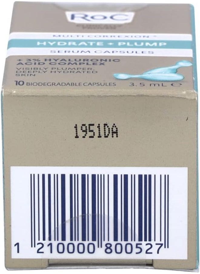 - Multi Correxion Hydrate + Plump Serum Capsules - Maximum Plumping Power - Boost Skin’S Hydration Level - With Hyaluronic Acid - 10 Ct