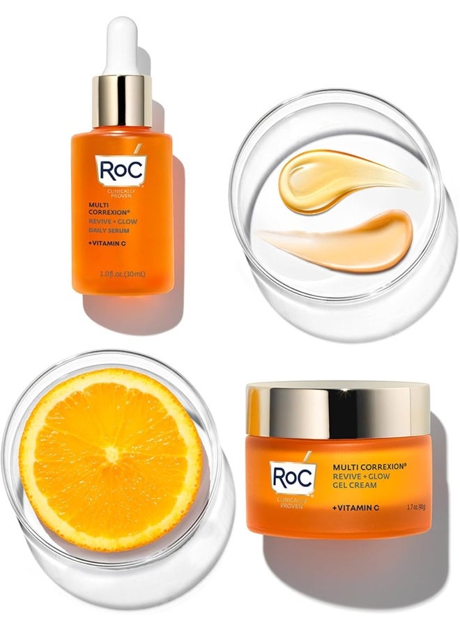 - Multi Correxion Revive + Glow Vitamin C Gel Cream - Anti Wrinkle And Ageing Moisturiser - Visibly Plumps And Brightens Skin - Hypo-Allergenic & Oil-Free Skin Care - 50Ml