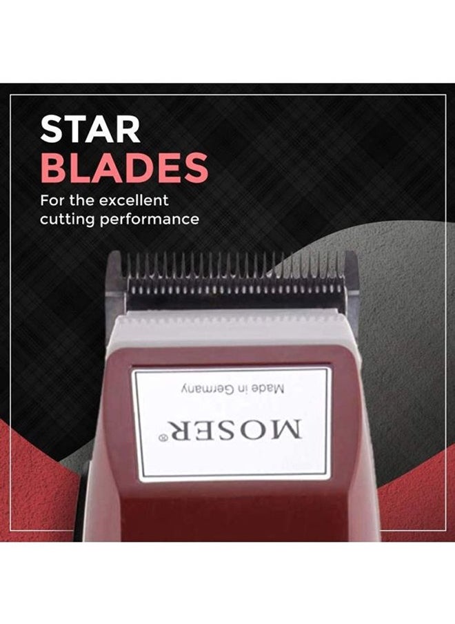 Professional Hair Clipper Red/Silver