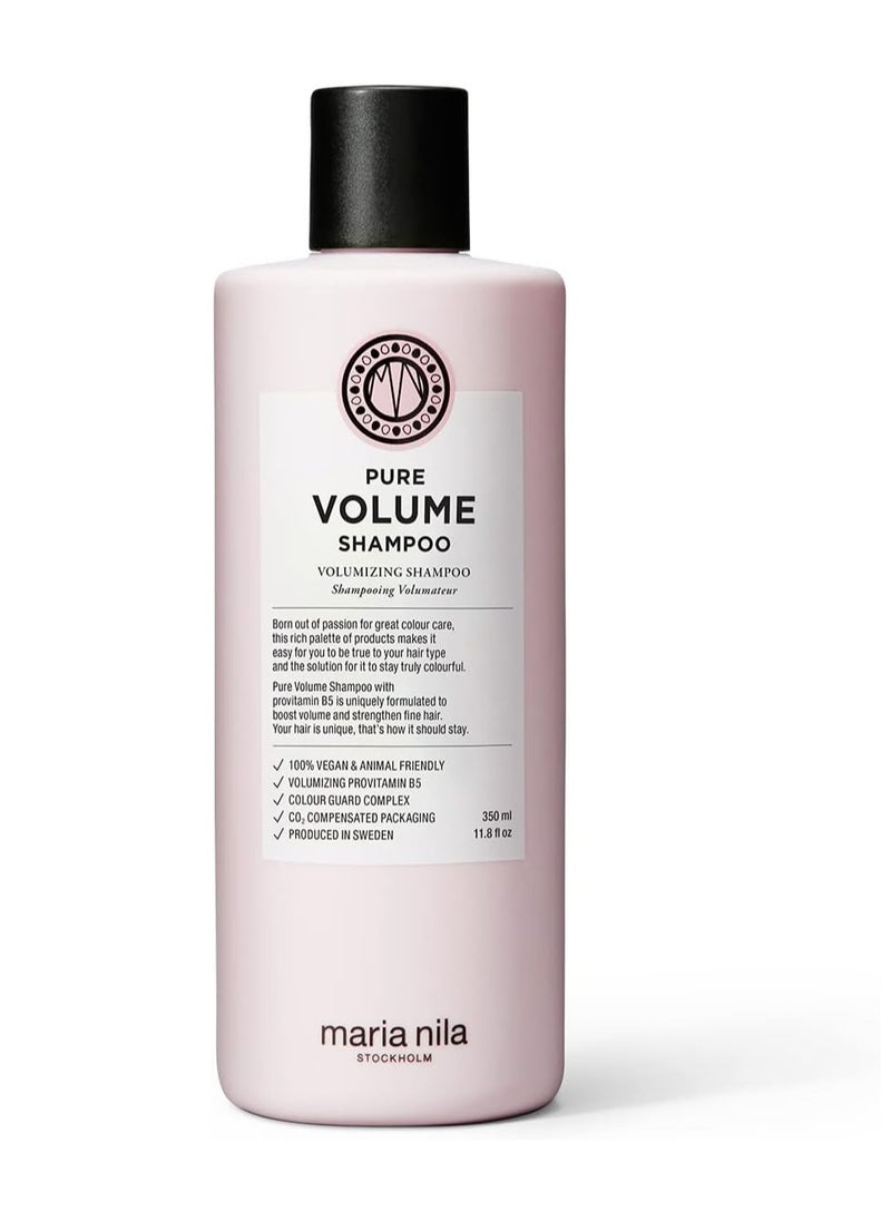 Pure Volume Vitamin B5 Gives Volume to Thin and Fine Hair 100 Vegan and Sulfate Paraben free