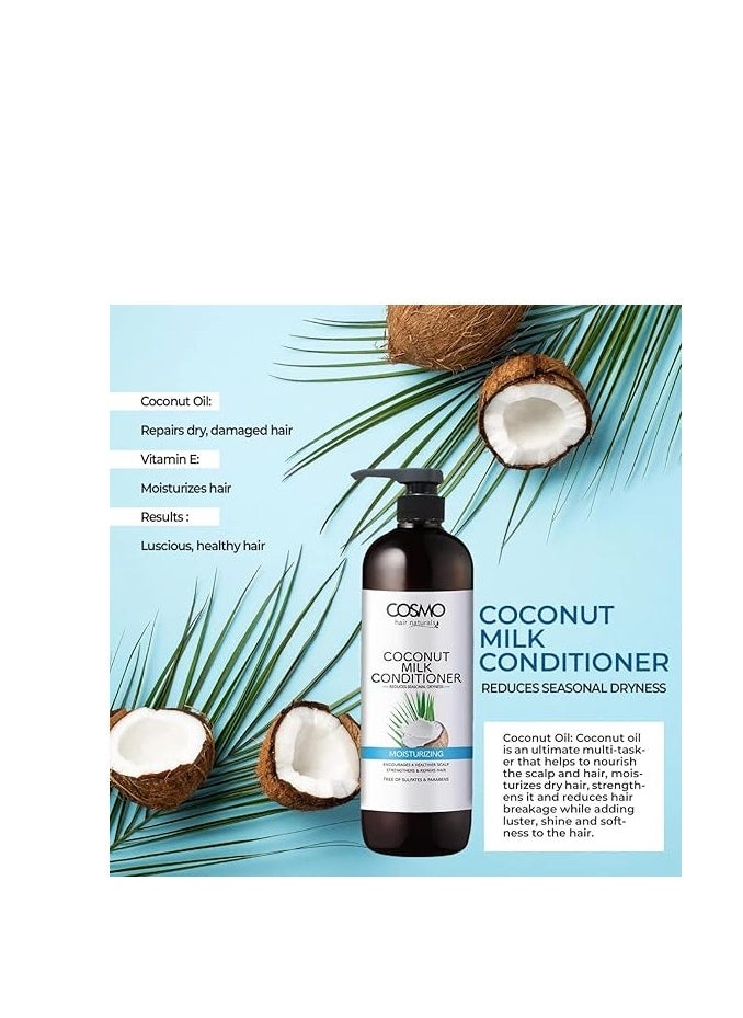 Coconut Milk Conditioner Moisturizing Free Of Sulfates And Parabens 1000 ML