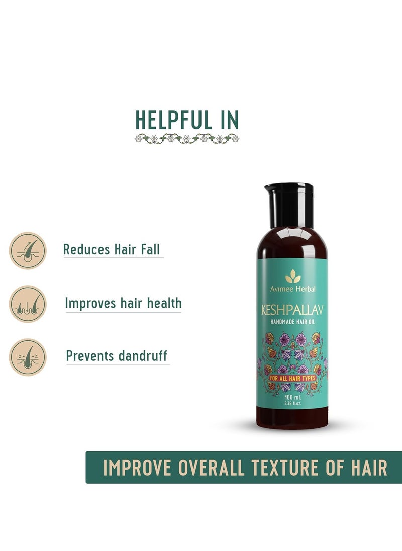 Keshpallav Hair Oil (100 ml) and Hairtone PV1 Scalp Spray (100 ml) and Madhu Plus Hair Serum (50 ml) Combo Pack