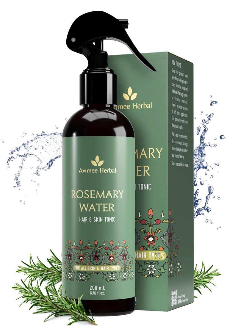 Rosemary Super Saver Combo for Hair Growth & Hair Fall - Rosemary Water (200mL) - Rosemary Oil (100mL)