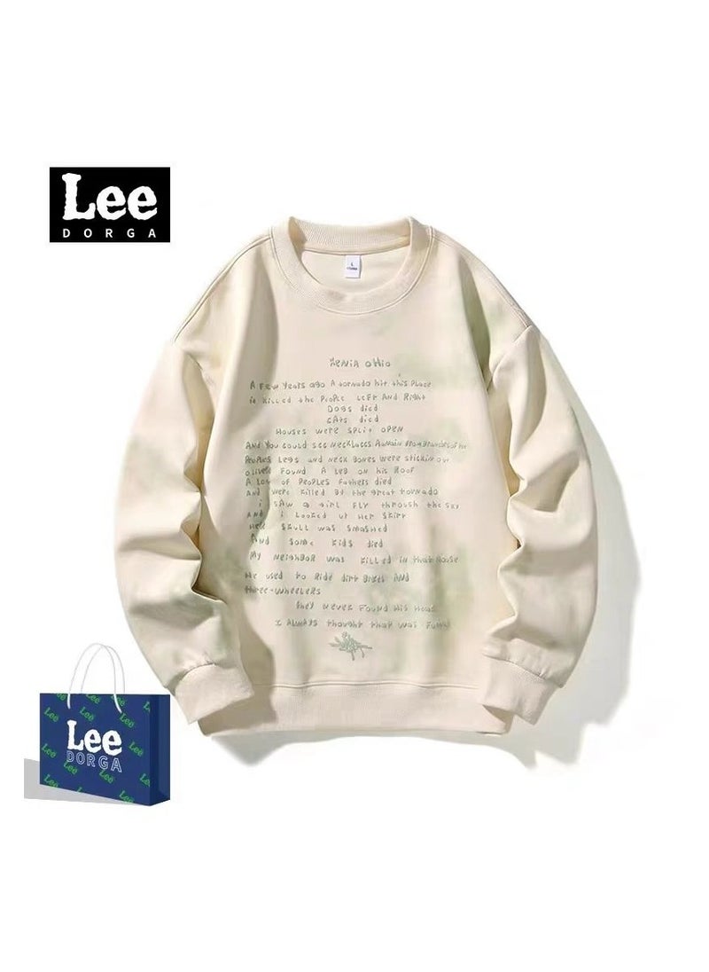 Lee Brand Hoodie Loose Casual Round Neck Long Sleeved Hoodie