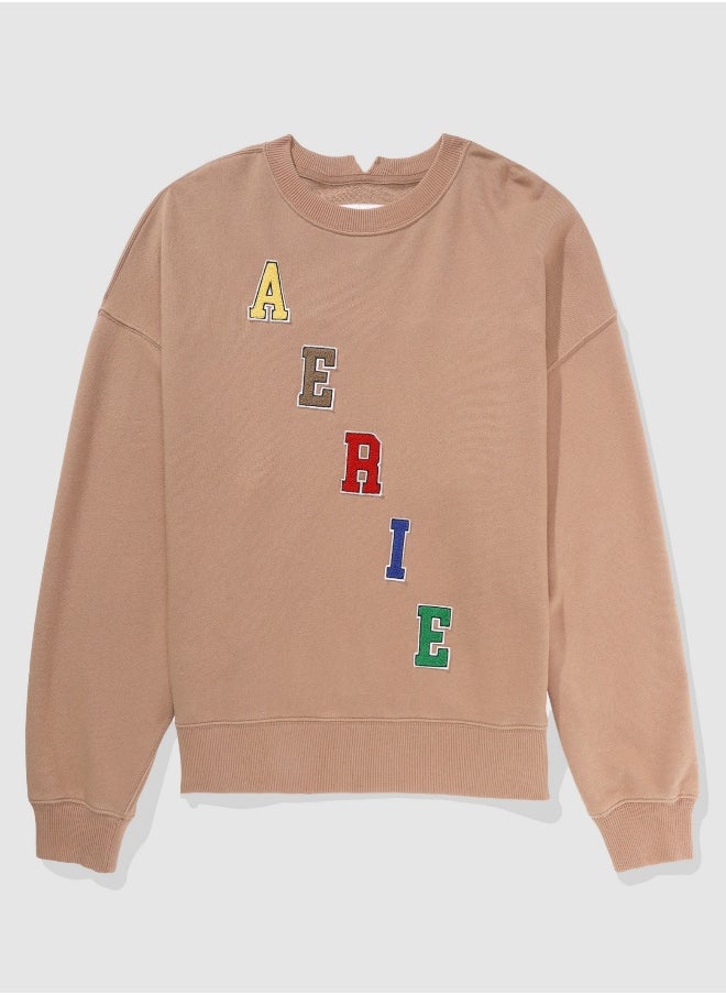 Aerie Graphic Crewneck Sweatshirt