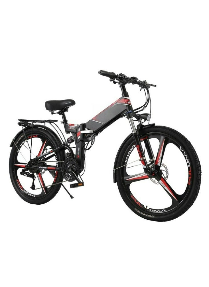 Folding electric bicycle lithium battery electric power mountain bike 2624 inch lithium off-road variable speed bicycle