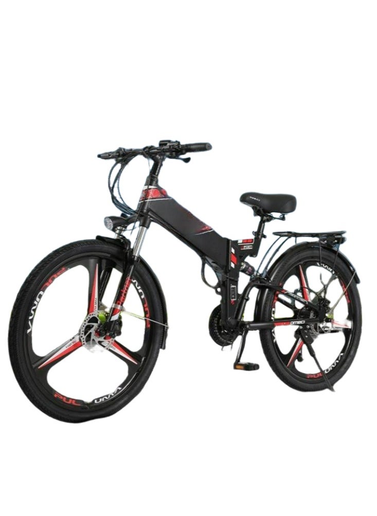 Folding electric bicycle lithium battery electric power mountain bike 2624 inch lithium off-road variable speed bicycle