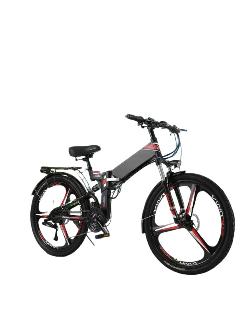 Folding electric bicycle lithium battery electric power mountain bike 2624 inch lithium off-road variable speed bicycle