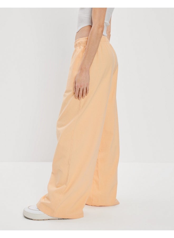 AE Sun Set Super High-Waisted Baggy Wide-Leg Knit Pant