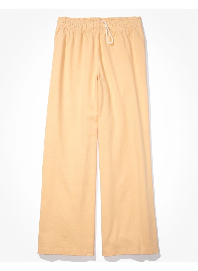 AE Sun Set Super High-Waisted Baggy Wide-Leg Knit Pant