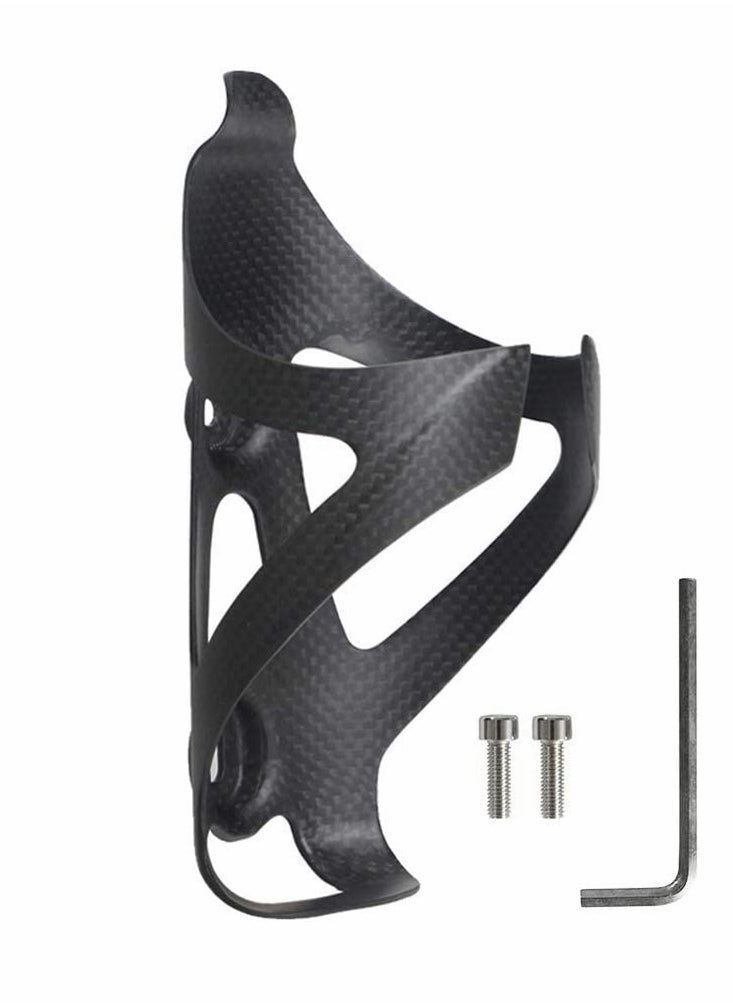 Carbon Fiber Bottle Cage, Adjustable Ultra Light Bike Cup Holder, Ultra Light Full Carbon Fiber Drink Holder for Road Bike MTB Bike Rack Accessories