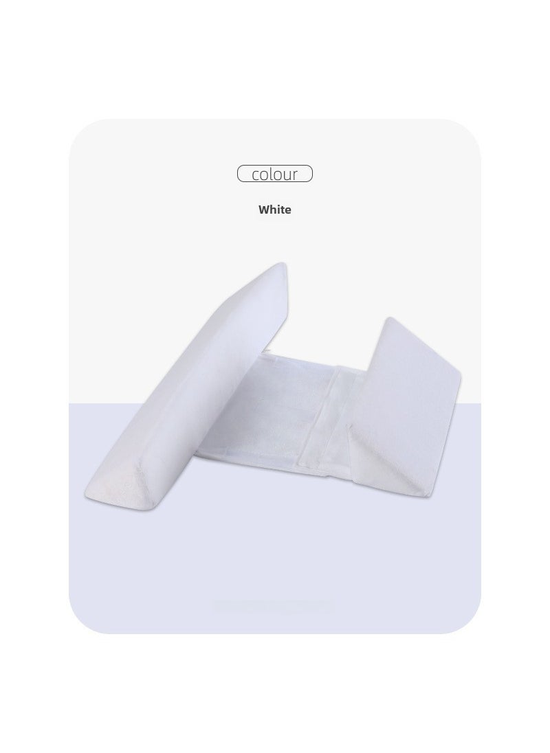 Baby pillow baby side sleeping pillow shaping pillow anti-deviation head removable washable waist pillow anti-spitting milk cross-border hot White removable and washable color box